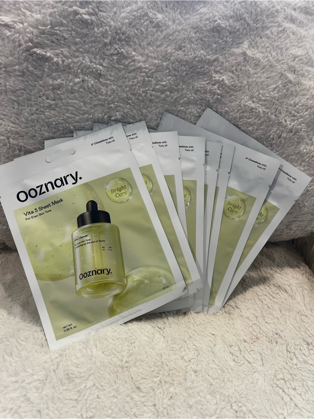 Ooznary Vita 3 Sheet Mask - 8 pack
